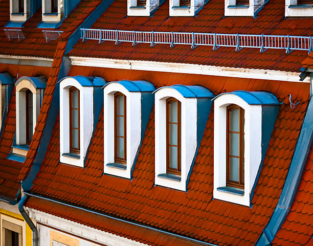 Red Tiled Roof stock photo