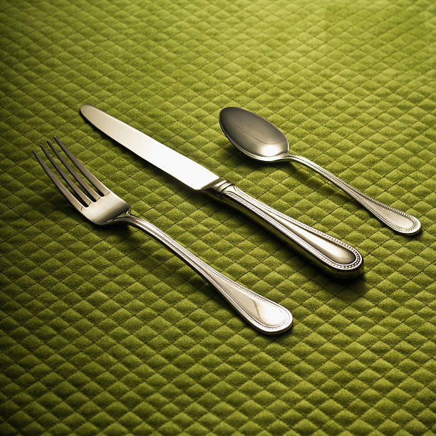Fork, Knife and Spoon stock photo