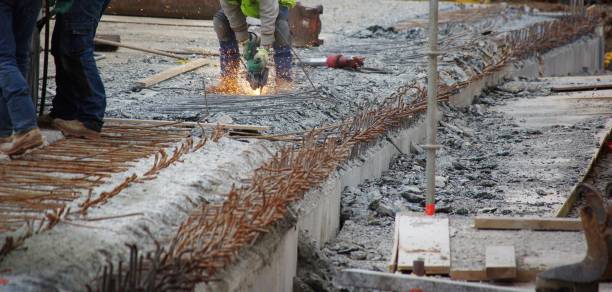 istock Repairing  a concrete bridge 1371321814