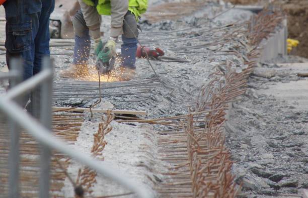 istock Repairing  a concrete bridge 1371321815