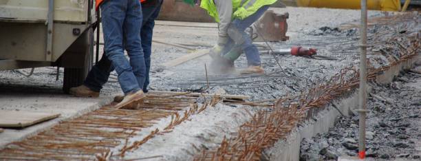 istock Repairing  a concrete bridge 1371321816