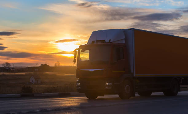 istock truck goes on highway 1371333723