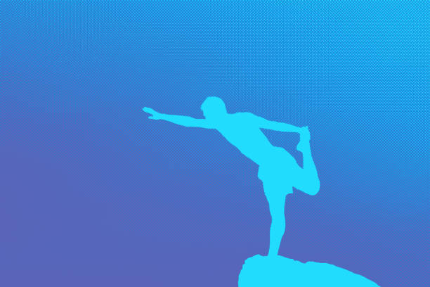 Body and Mind Meditation Background with Energy Aura