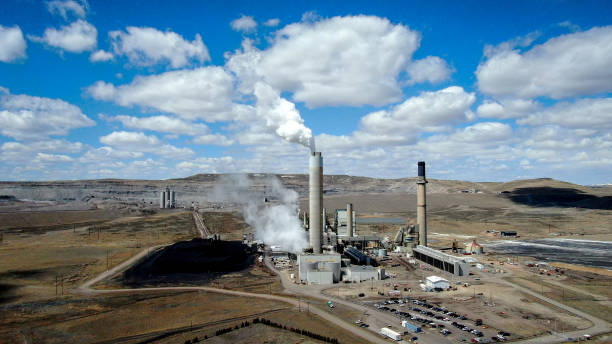 istock Drone View of a Coal Power Plant Creating Electricity 1371347123