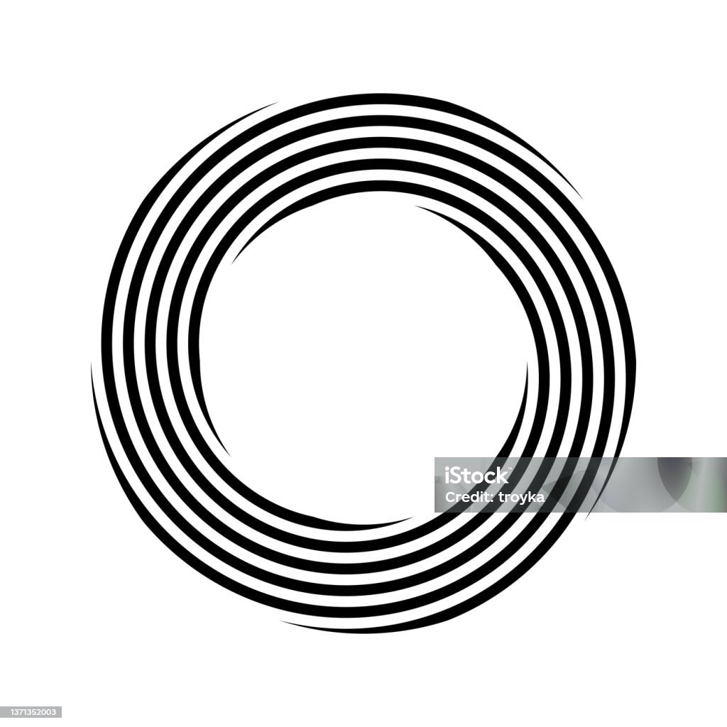 Abstract Circular Rotating Design Element Stock Illustration - Download ...