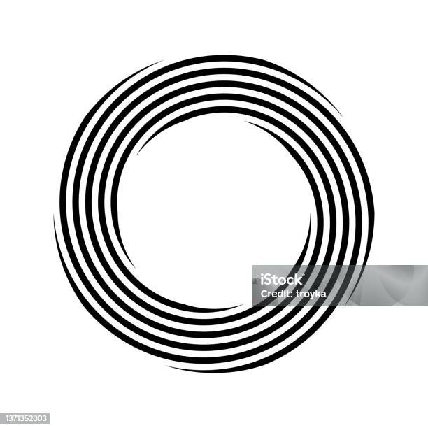 Abstract Circular Rotating Design Element Stock Illustration - Download ...