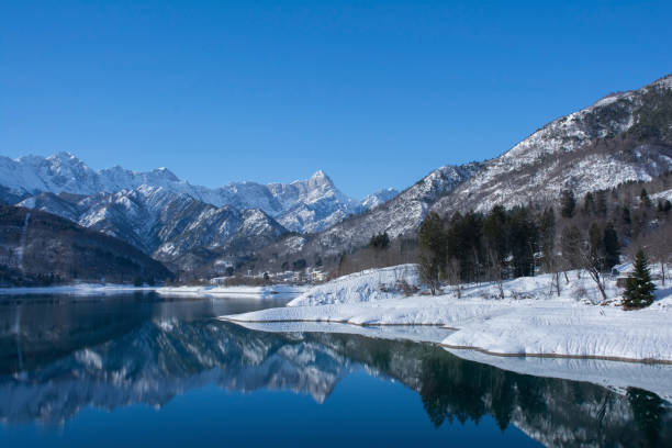 Winter Landscape at Lake Barcis, Italy