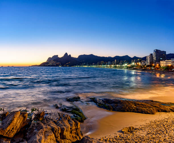istock Dusk on Ipanema beach in Rio de Janeiro 1371359581