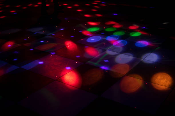 istock Light music in bar. Disco in studio. Lights on floor. 1371360281