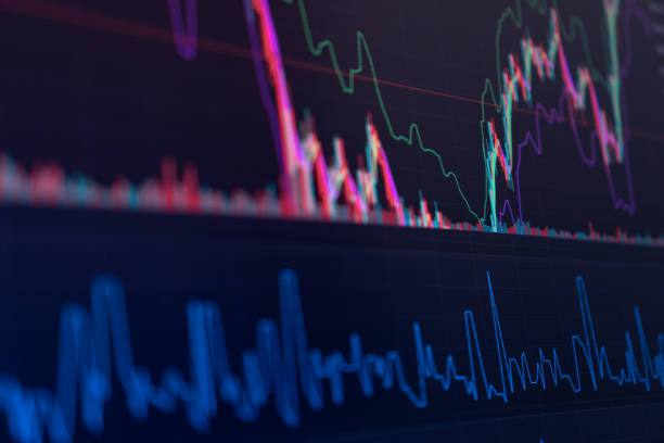 istock Financial stock market graph. Stock Exchange. Selective focus 1371363598