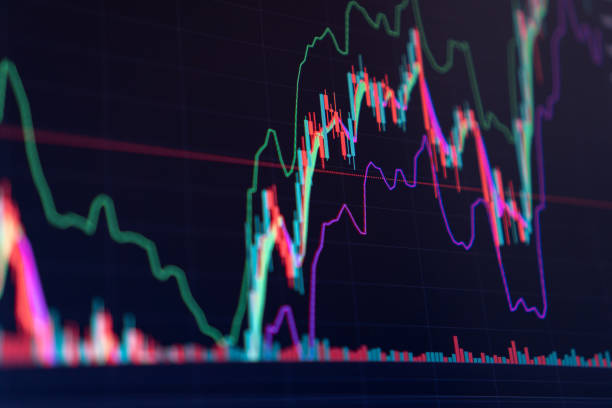 istock Financial stock market graph. Stock Exchange. Selective focus 1371363599
