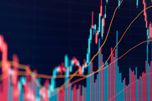 istock Financial stock market graph. Stock Exchange. Selective focus 1371363661