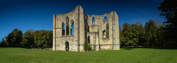 istock Panoramic view on the abbey of Dammarie les Lys 1371365406