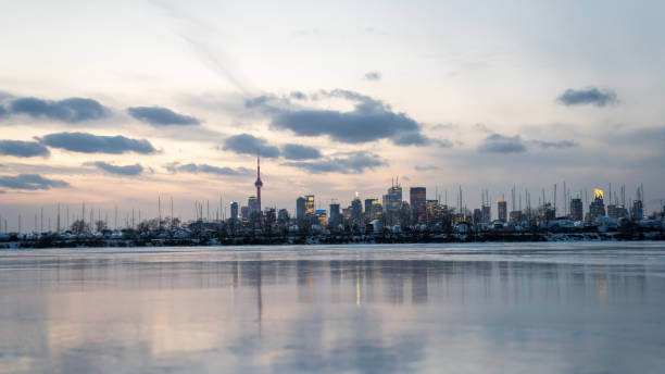 istock Toronto Park in winter with downtown in the background. 1371369546
