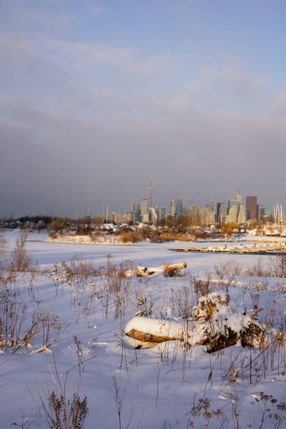 istock Toronto Park in winter with downtown in the background. 1371369580