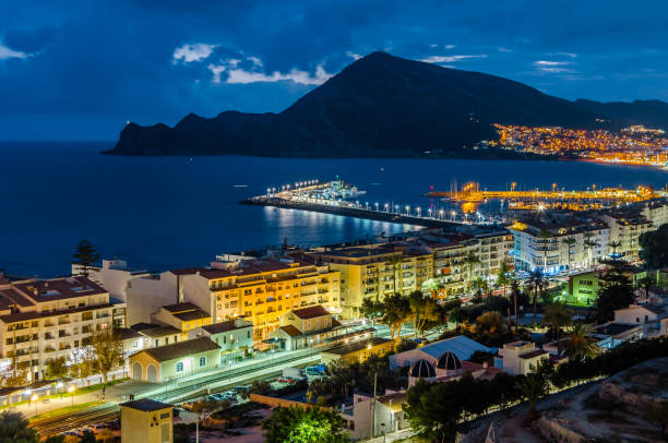 istock Altea village view at dusk, Spain 1371375592