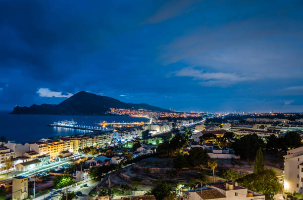 istock Altea village view at dusk, Spain 1371375616