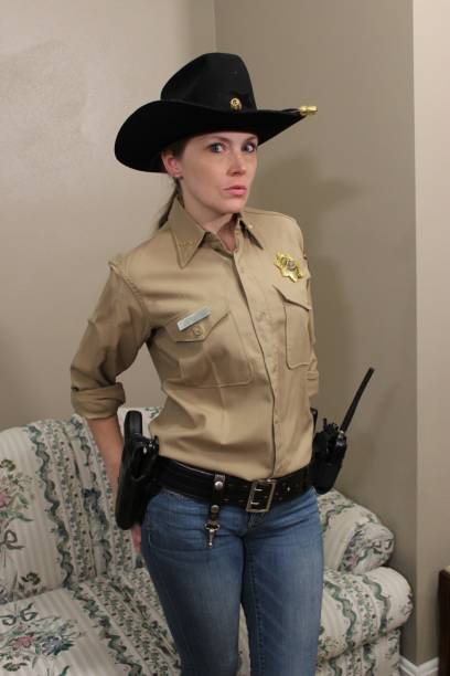 istock Female Western Deputy Sheriff 1371376206