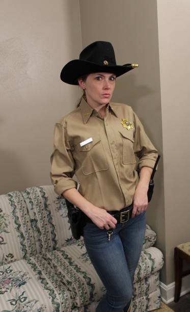 istock Female Western Deputy Sheriff 1371376666