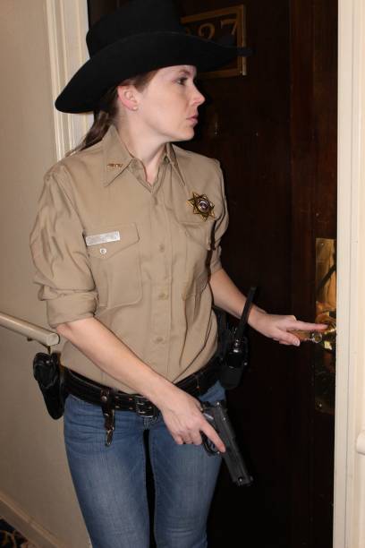 istock Female Western Deputy Sheriff 1371376677