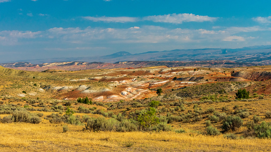 Beautiful colorful landscape near Ten Sleep, Wyoming, USA