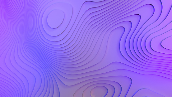 3d rendering of Abstract Sliced, Layered Background, Topography Concept.