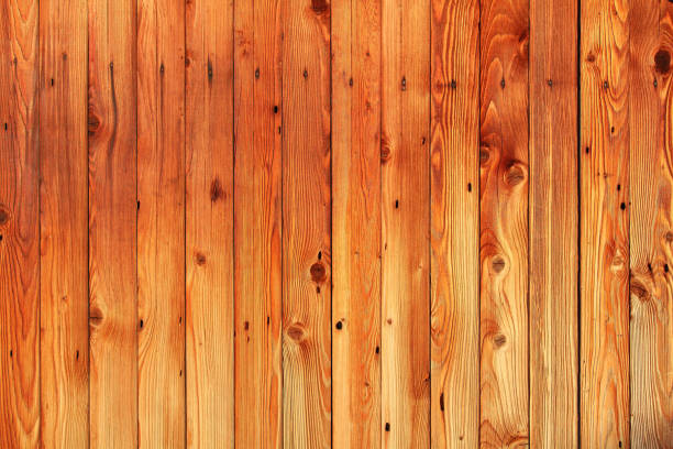 hermosas tablas delgadas de madera. vista vertical. fondo. textura. - knotted wood fotografías e imágenes de stock