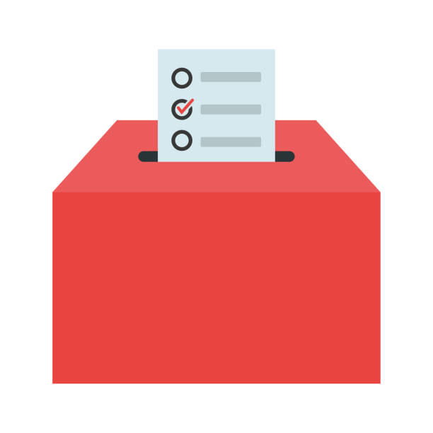 Isolated ballot box Election day Vector Isolated ballot box Election day Vector illustration voting box stock illustrations