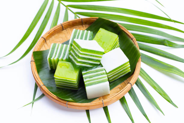 istock Pandan with coconut milk jelly, Thai dessert 1371381490