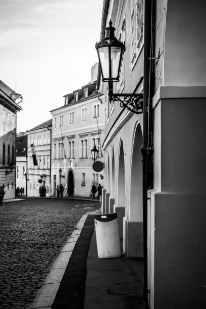 istock Old street in Prague 1371388702