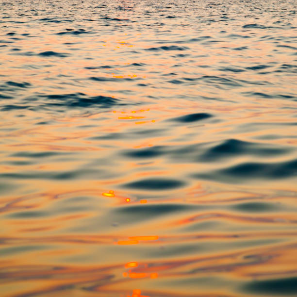 istock Sea water at sunset 1371388958