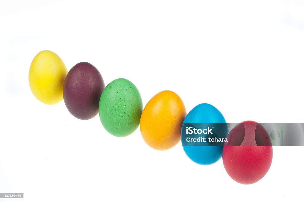 Uova di Pasqua - Foto stock royalty-free di Arancione