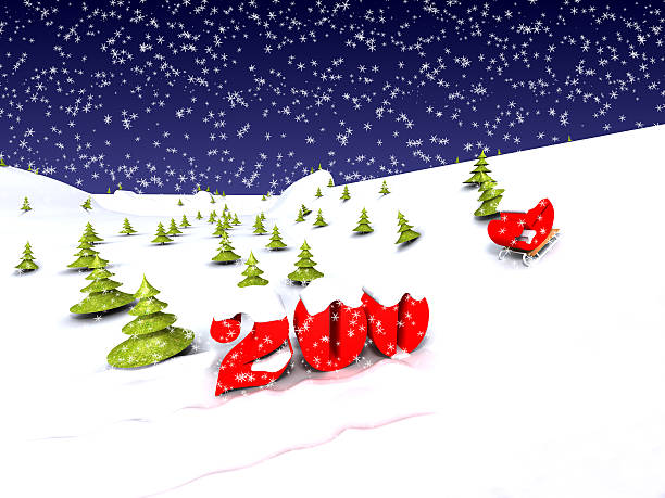 The 2009 year is coming (with snow flakes)