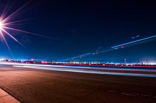 Cars and Planes departing Las Vegas International Airport (McCarran/Harry Reid)