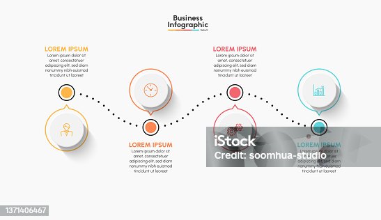 istock Business infographic timeline icons designed for abstract background template 1371406467
