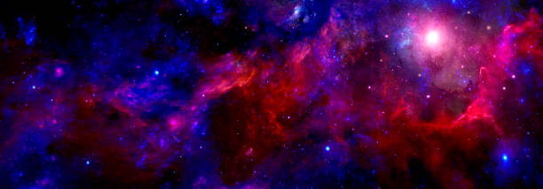 istock Abstract background of space with nebulae and bright stars 1371406655