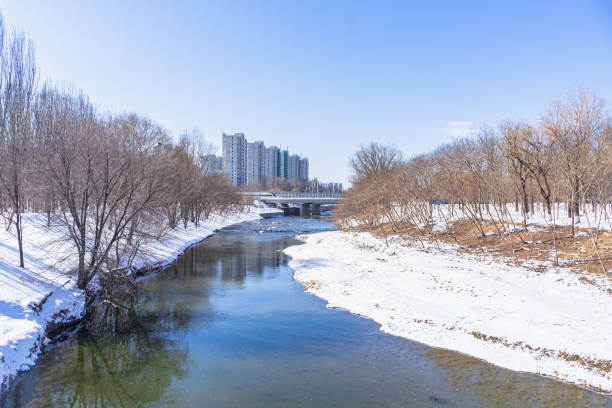 istock High-speed train running on river bridge in winter 1371410939