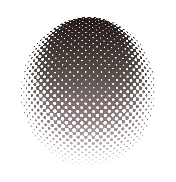 Vector illustration of Oval abstract technology background