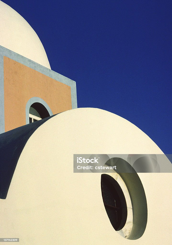Iglesia detalle, Fira, Santorini, Grecia - Foto de stock de Aire libre libre de derechos