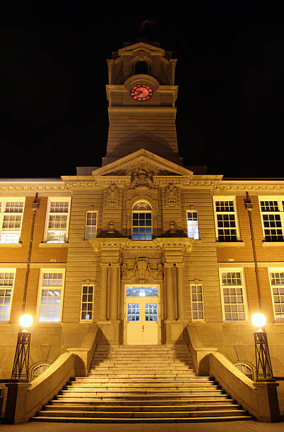 istock Floodlit College Building at Night 137142593