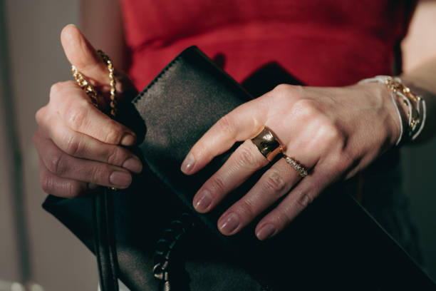 istock Woman's hand with jewelry 1371427008