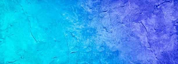 istock Turquoise purple abstract background. Gradient. Old painted rough wall surface texture. Close-up. 1371427127