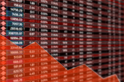 finance market graph show business volatility