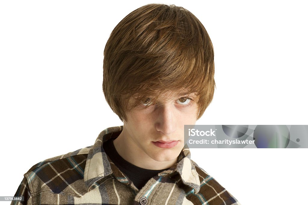 Teenage Boy With Modern Hairstyle Stock Photo - Download Image Now - Teenage  Boys, Tousled Hair, Adolescence - iStock