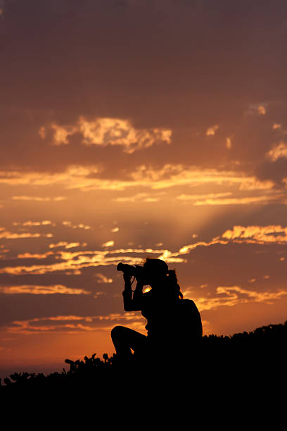 istock Sunset Female Photographer 137143984