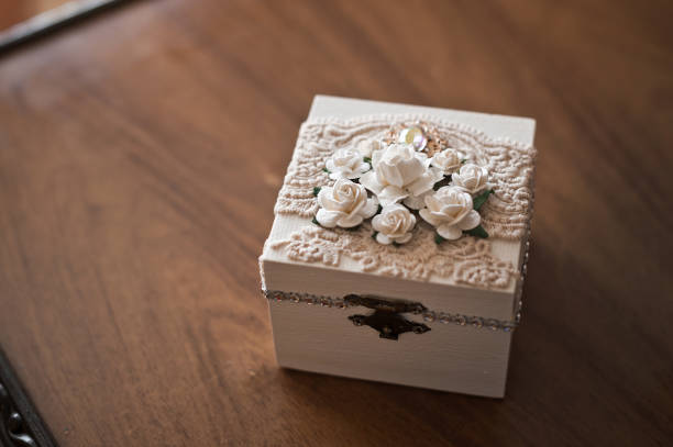 istock A beautiful box with gold rings 3156. 1371449483