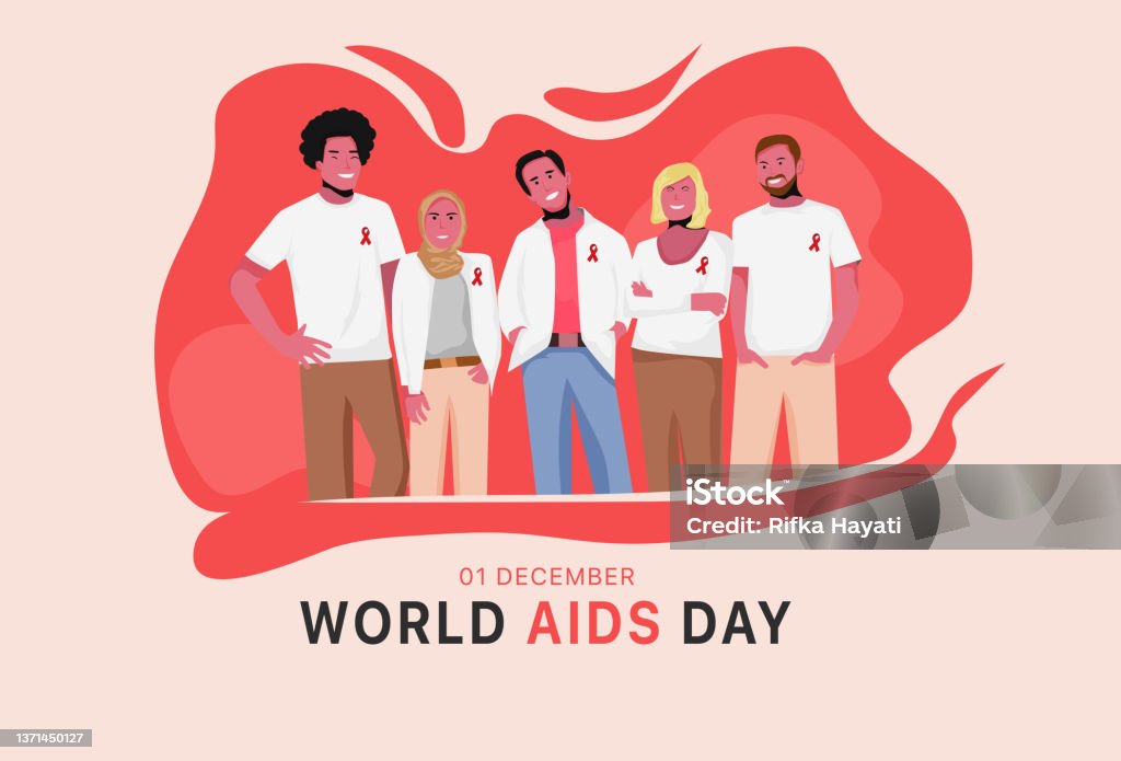Базовый RGB - Векторная графика World AIDS Day роялти-фри