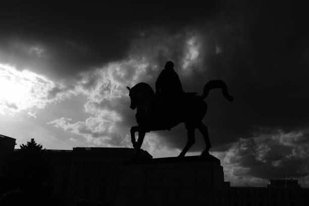 istock Low Angle View Of Silhouette Statue Against Sky 1371461416