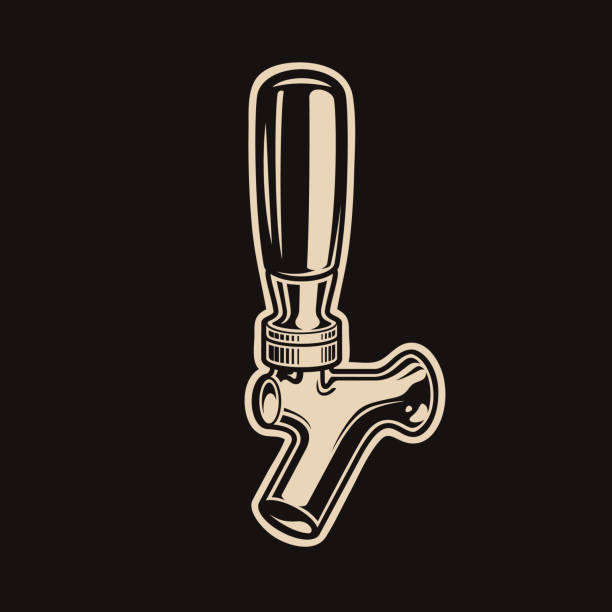 beer tap vector beer tap vector illustration beer pump stock illustrations