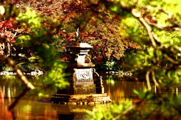 The statute  of copper made crane that spout jet of water towards heavens attract many photographersIn the last late summer,It took half day for me to shoot this crane at different times from all dircections.